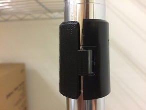 wire shelf clip di sostituzione parti tubo filo scaffalature 3d print model - Mito3D