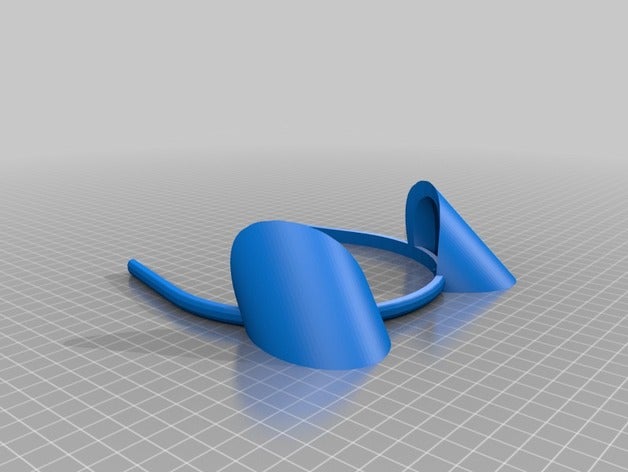 my customized headband optional ears accessories 3D print model - Mito3D