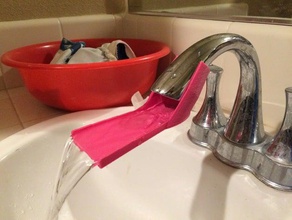 childrens handwashing spout extender bathroom accessories sink enablement toddler 3d print model - Mito3D