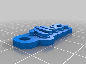 alex Schlüsselanhänger angepasst 3d print model - Mito3D