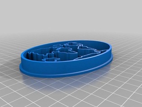 mapa cortador de cookie alimentos bebida 3d print model - Mito3D