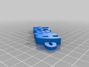 özelleştirilmiş iamburnystext alfie organizasyon 3d print model - Mito3D