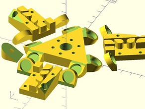 kossel base magnética efectoras de auto-bloqueo carros 12 mm imanes 3d la impresora accesorios folgertech 2020 magnético transporte 3d print model - Mito3D