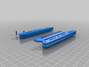 comb balisong other 3d print model - Mito3D