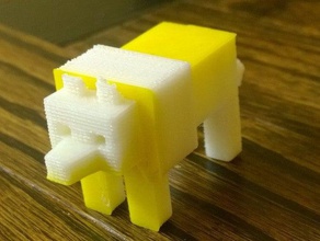 minecraft wolf toy game accessories 3d print model - Mito3D