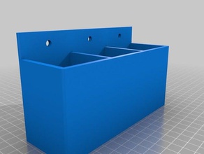 my customized parametric hanging storage box tool holders boxes 3d print model - Mito3D