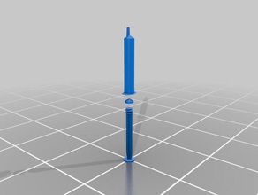 my customized parametric syringe hand tools 3d print model - Mito3D