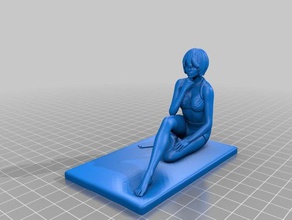 girl pose people 3d print model - Mito3D