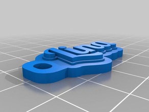 meine angepasste multiline-tag Schlüsselanhänger 3d print model - Mito3D