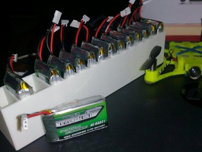 nano tech 1s 750 x15 bandeja de la batería pared delgada rc vehículos personalizado 3d print model - Mito3D