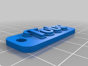 tobe tag keychain keychains customized 3d print model - Mito3D