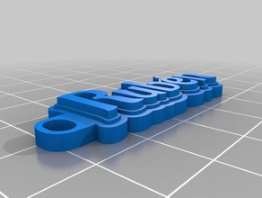 keychang rub&eacuten i portachiavi personalizzato 3d print model - Mito3D