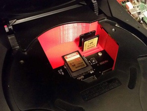 sega dreamcast gd-emu sd card tray video games 3d print model - Mito3D
