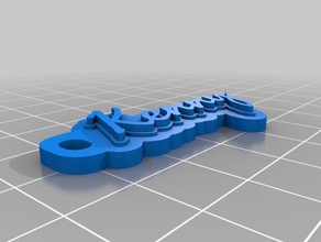 meine angepasste multiline-tag Schlüsselanhänger 3d print model - Mito3D