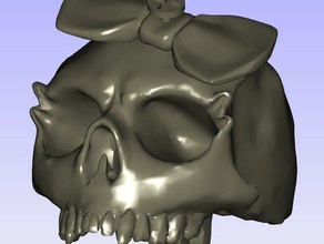 monster high-skull-3 - Spielzeug Spiel Zubehör 3d print model - Mito3D