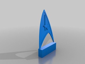 star trek logo gift signs logos 3d print model - Mito3D