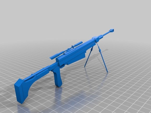 sinons rifle sniper 3d impressão 3D print model - Mito3D