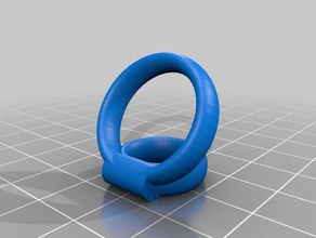 il mio personalizzato snodo doppio dito brace anelli 3d print model - Mito3D