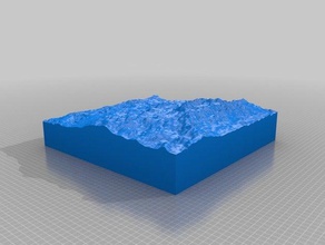 skyrim terrain models landscape openscad model 3d print model - Mito3D