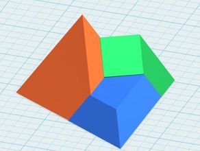 Tetraeder dreieckige Pyramide-puzzle Rätsel Mathematik 3d print model - Mito3D