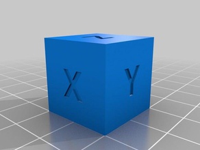 20mm xyz Kalibrierung cube 3d drucken 2cm 3d print model - Mito3D