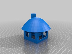 mushroom house 3d printing 3d print model - Mito3D