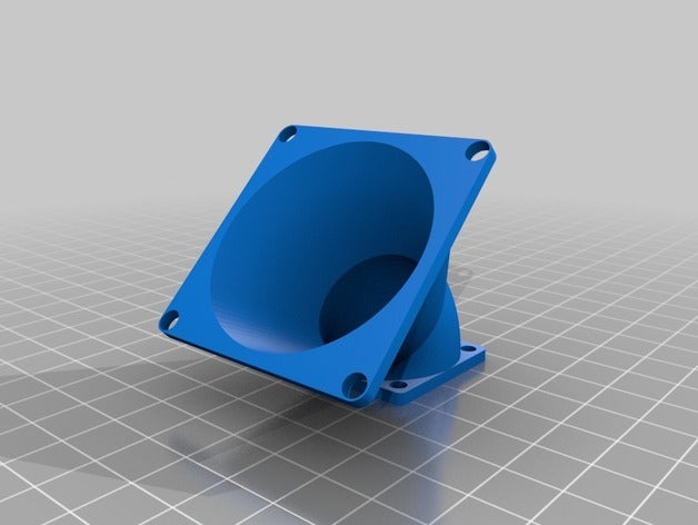 fan adaptador de cualquier tamaño, tamaño 3d la impresión personalizado 3D print model - Mito3D