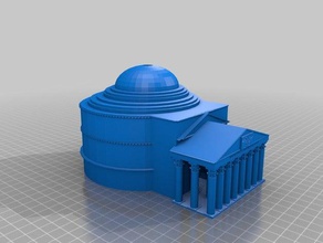 pantheon buildings structures ancient rome structure model roman forum temple 3d print model - Mito3D