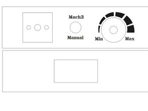 g0704 milling machine button panel 525 bay set template diy 3d print model - Mito3D