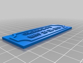 palca rou i segni loghi personalizzato 3d print model - Mito3D