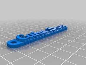 cakedaze Schlüsselanhänger angepasst 3d print model - Mito3D