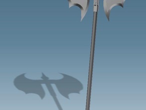 chevalier noir grande hache accessoires de jeu dark souls armes 3d print model - Mito3D
