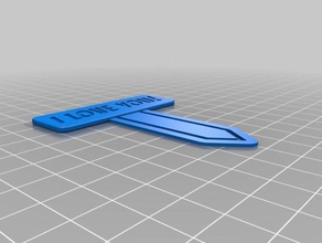 my customized bookmark paper clip office 3d print model - Mito3D