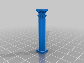 simple colonne corinthienne 3d de l'impression antique la grèce rome les colonnes des corinthiennes le grec romain 3d print model - Mito3D