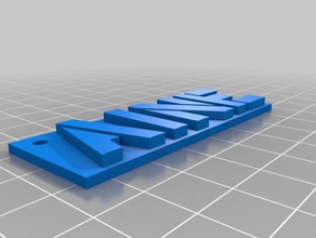 keychain de l'ams 3d l'impression 3d print model - Mito3D