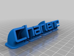 charlene office customized 3d print model - Mito3D