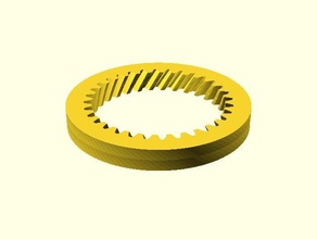 parametrisches hohlrad parametric ring gear parts customizable gears german involute mechanical openscad 3d print model - Mito3D