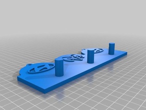 la mia chiave personalizzata gancio customizer organizzazione 3d print model - Mito3D