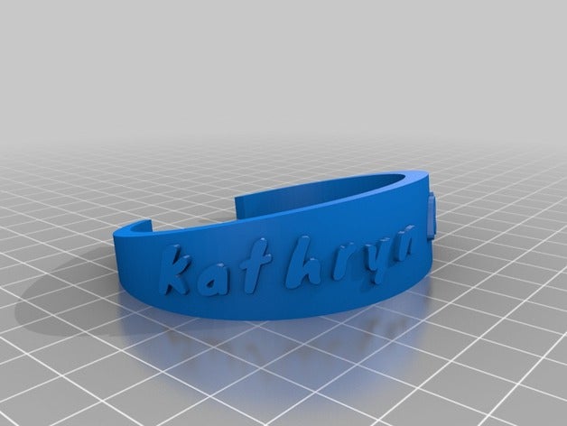 kathryn riso bracciali personalizzato 3D print model - Mito3D