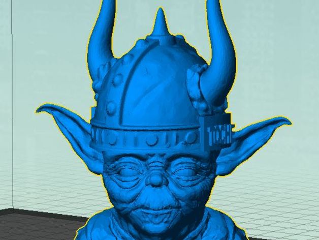 yoda viking 3d impresión 3D print model - Mito3D