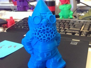 rocket gnome chia pet decor 3d print model - Mito3D