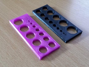 hole calibration test object 3d printing tests 3d print model - Mito3D