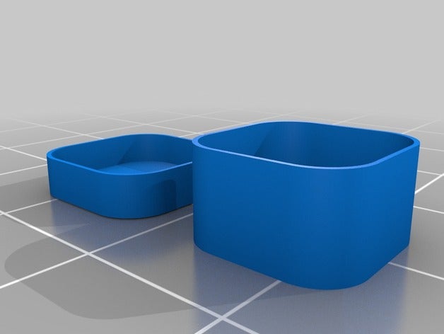 arredondado caixa contentores 3D print model - Mito3D
