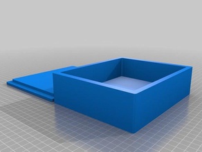 Feste abgerundete Würfel-box mit Deckel Container 3d print model - Mito3D