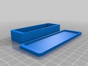 roundedbox lid 95x25x15mm containers 3d print model - Mito3D