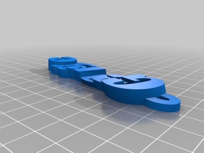Schlüsselanhänger george - Organisation angepasst 3d print model - Mito3D