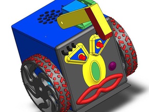 minifloppybot extra Teile fahrbare Systeme in der Robotik 3dprinting battlebot 3d print model - Mito3D
