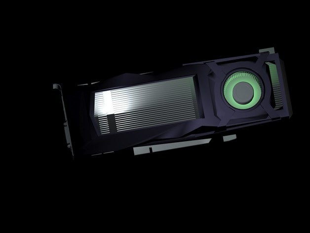 nvidia gtx-1080 - Elektronik gpu Grafikkarte 3D print model - Mito3D