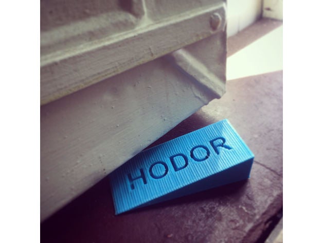 hodor door stop game thrones https3dprintcom136169ten-3d-printable-things-hodor organization stopper got 3D print model - Mito3D