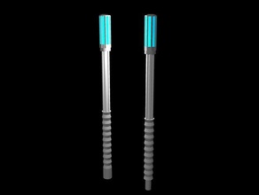 nightwing escrima sticks props baton fighting 3d print model - Mito3D